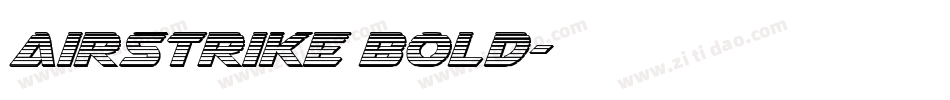 Airstrike Bold字体转换